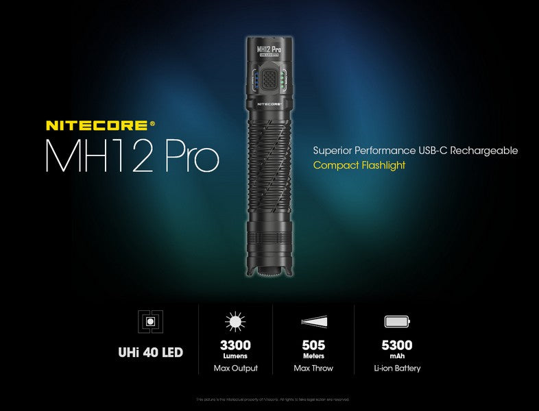 Lampe torche tactique EDC Nitecore MH12 PRO 01 1