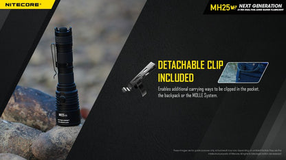 Lampe torche tactique Nitecore MH25 V2 1300 Lumens 01 10