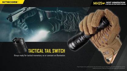 Lampe torche tactique Nitecore MH25 V2 1300 Lumens 01 12