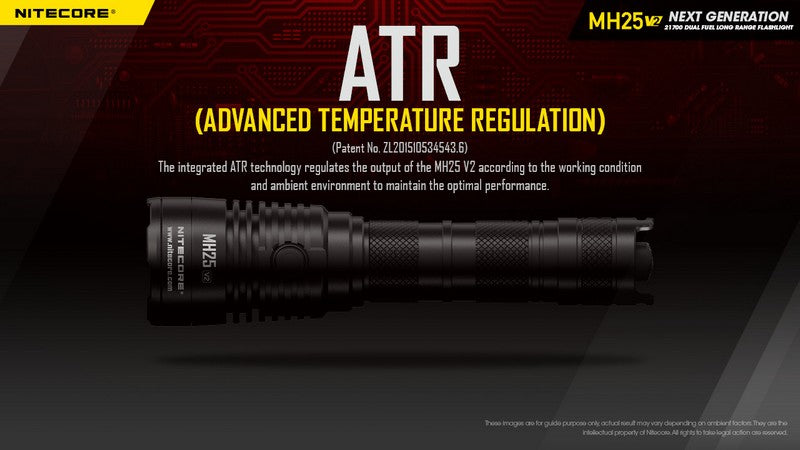 Lampe torche tactique Nitecore MH25 V2 1300 Lumens 01 17