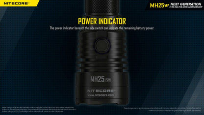 Lampe torche tactique Nitecore MH25 V2 1300 Lumens 01 18
