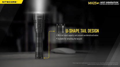 Lampe torche tactique Nitecore MH25 V2 1300 Lumens 01 9