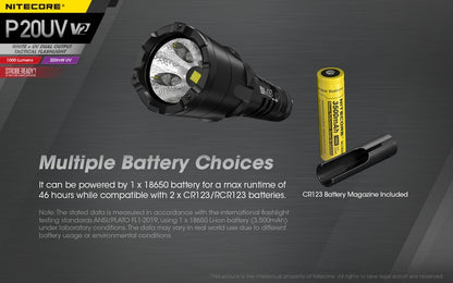 Lampe torche tactique Nitecore P20UV V2 01 14