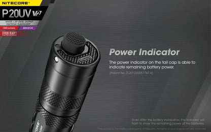 Lampe torche tactique Nitecore P20UV V2 01 16