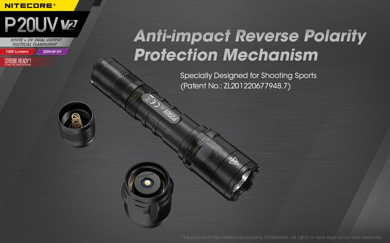 Lampe torche tactique Nitecore P20UV V2 01 9