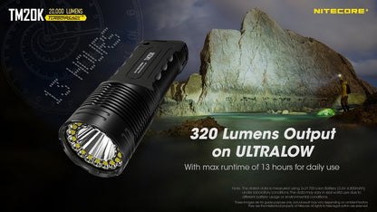Lampe torche tactique de recherche Nitecore TM20K 20000 Lumens 01 13