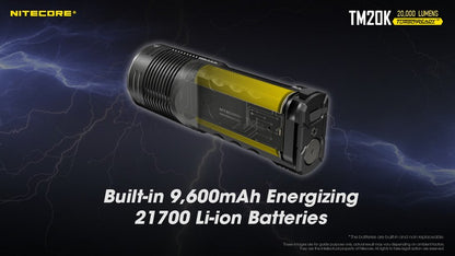 Lampe torche tactique de recherche Nitecore TM20K 20000 Lumens 01 15