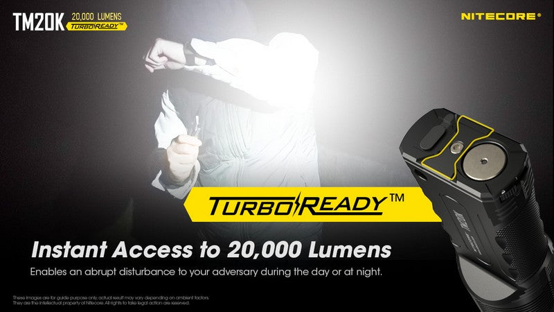 Lampe torche tactique de recherche Nitecore TM20K 20000 Lumens 01 5