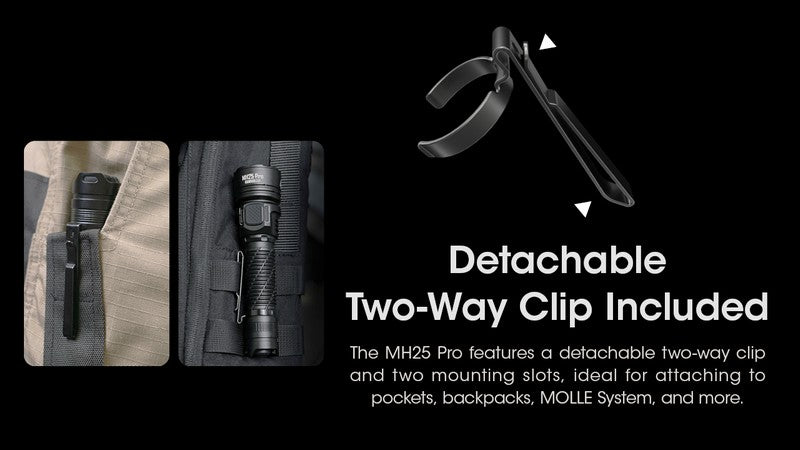 Lampe torche tactique longue portee EDC Nitecore MH25 PRO 01 14