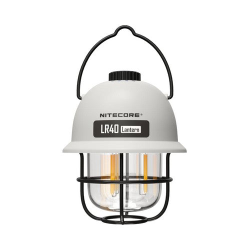 Lanterne de camping style retro rechargeable 100 Lumens Nitecore LR40R BLANC