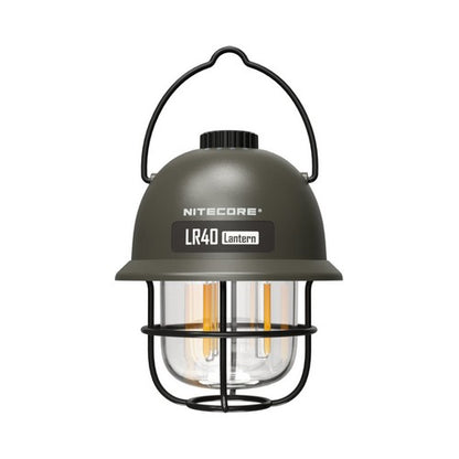 Lanterne de camping style retro rechargeable 100 Lumens Nitecore LR40R BLANC