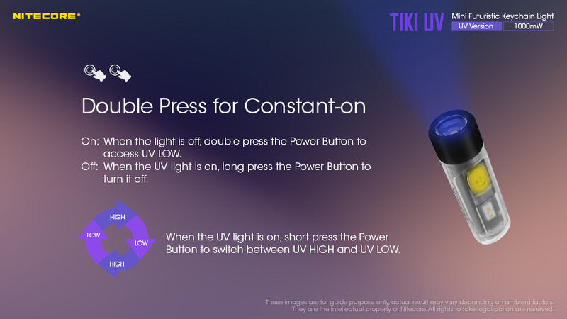 MicroLampe Nitecore TIKI UV 01 11