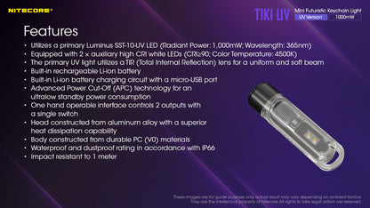 MicroLampe Nitecore TIKI UV 01 24