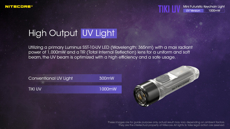 MicroLampe Nitecore TIKI UV 01 3