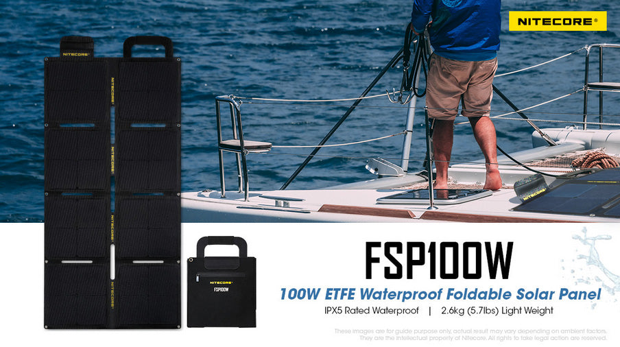 Nitecore FSP100W panneau solaire waterproof protable 01