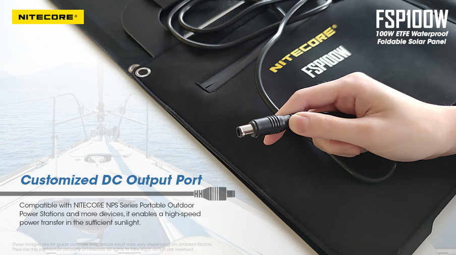 Nitecore FSP100W panneau solaire waterproof protable NPS600