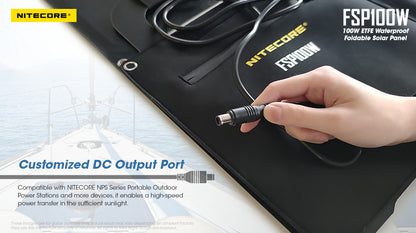 Nitecore FSP100W panneau solaire waterproof protable NPS600