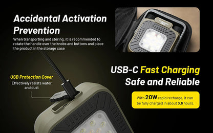 Nitecore Lampe torche 3en1 NWL30 3000Lumens 11