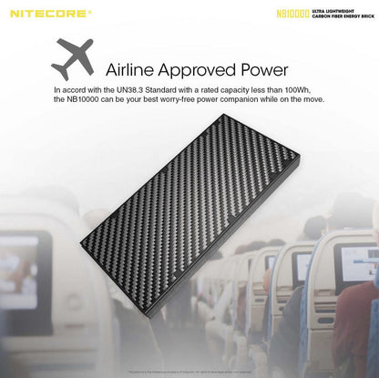 Nitecore NB10000 air plane approved
