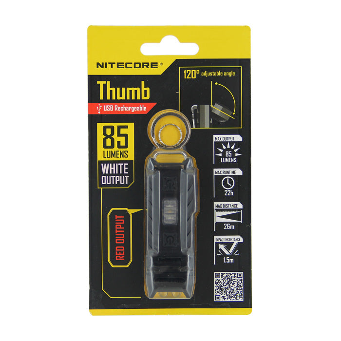 Nitecore THUMB blanche et rouge