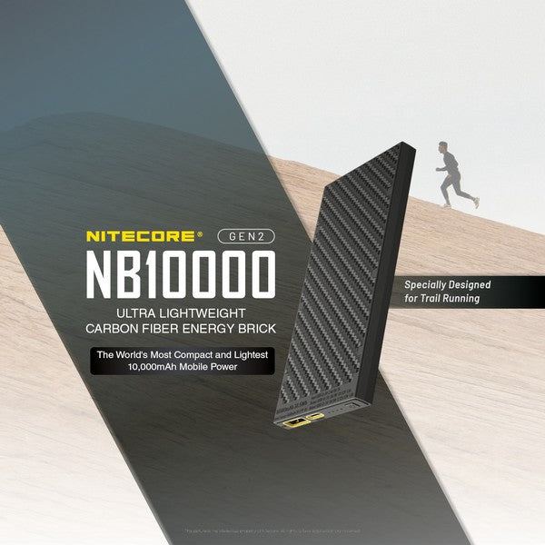 Powerbank Nitecore NB10000 GEN2 en fibre de carbon tres leger 02 1