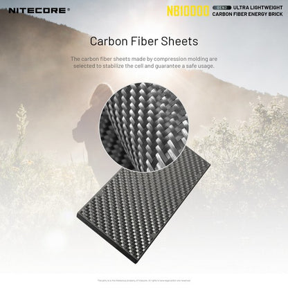 Powerbank Nitecore NB10000 GEN2 en fibre de carbon tres leger 02 4