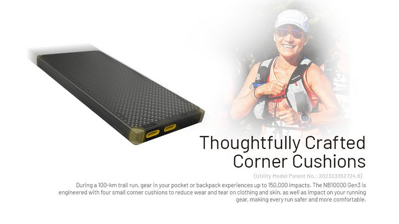 Powerbank Nitecore NB10000 GEN3 en fibre de carbon tres leger 01 05
