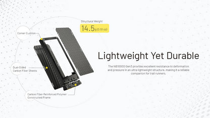 Powerbank Nitecore NB10000 GEN3 en fibre de carbon tres leger 01 07