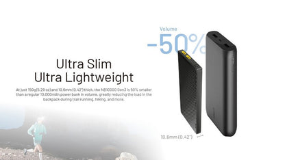 Powerbank Nitecore NB10000 GEN3 en fibre de carbon tres leger 01 09