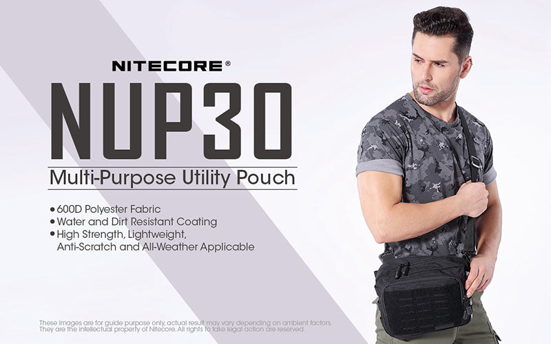 Sac Tactique Nitecore NUP30 Multi Usage Systeme MOLLE Polyester 600D Resista