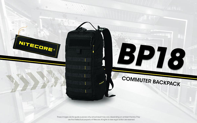 Sac a dos Nitecore BP18 18L Ultra Leger Systeme Fishbone Nylon 500D Impermea