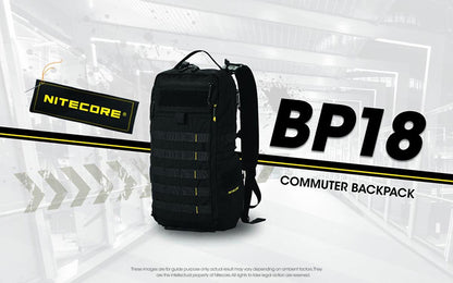 Sac a dos Nitecore BP18 18L Ultra Leger Systeme Fishbone Nylon 500D Impermea