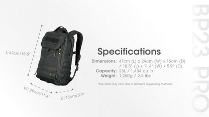Sac a dos impermeable Nitecore BP23 PRO 23 litres 01 15