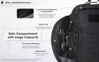 Sac a dos peche camping randonnee chasse nitecore bp16 01 01 5