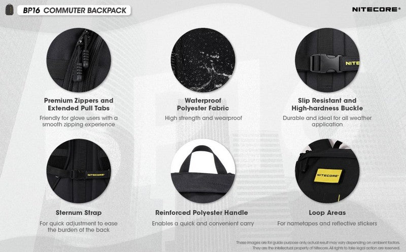 Sac a dos peche camping randonnee chasse nitecore bp16 01 01 6