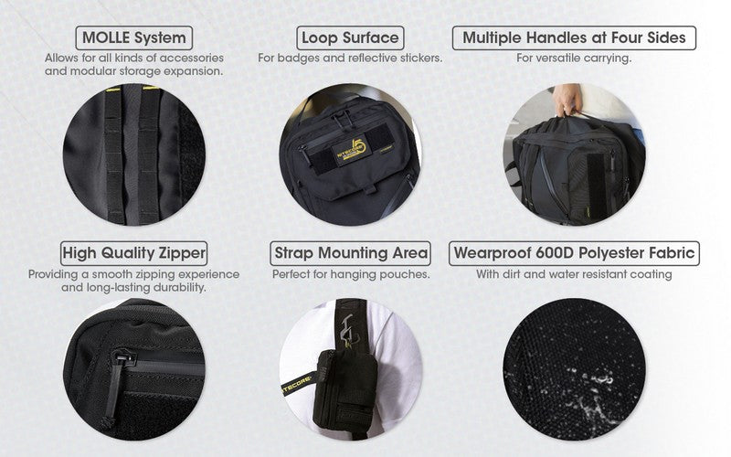 Sac a dos tactique pour la randonne le camping la chasse Nitecore BP23 01