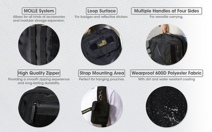 Sac a dos tactique pour la randonne le camping la chasse Nitecore BP23 01