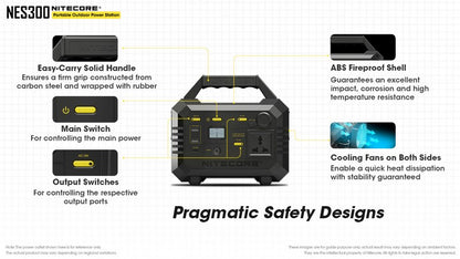 Station portable de charge Nitecore NES300 01 14