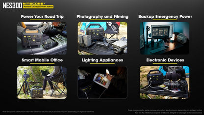 Station portable de charge Nitecore NES300 01 15