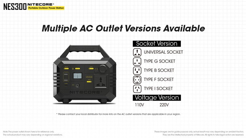 Station portable de charge Nitecore NES300 01 18