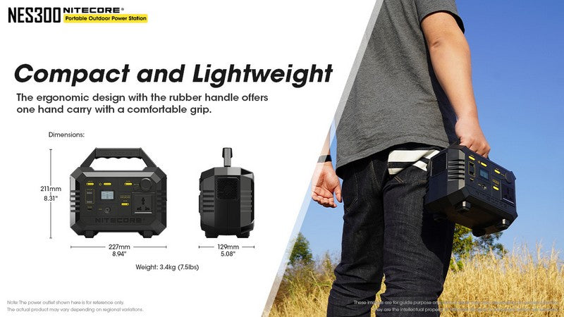 Station portable de charge Nitecore NES300 01 5