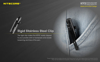 Stylo Tactique Nitecore NTP31 Brise vitre Autodefense 1 10