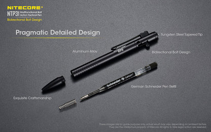 Stylo Tactique Nitecore NTP31 Brise vitre Autodefense 1 11