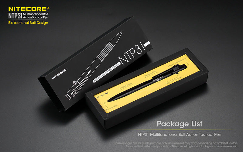 Stylo Tactique Nitecore NTP31 Brise vitre Autodefense 1 13