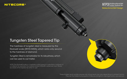 Stylo Tactique Nitecore NTP31 Brise vitre Autodefense 1 5