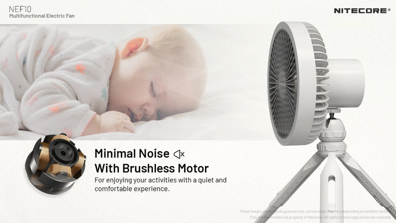Ventilateur portable multifonction NEF10 Ventilateur lampe et powerbank 0