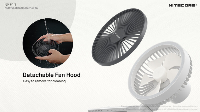Ventilateur portable multifonction NEF10 Ventilateur lampe et powerbank 0