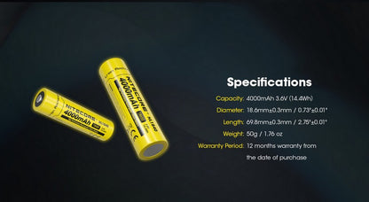 batterie Nitecore 18650 NL1840 4000mAh 01 10