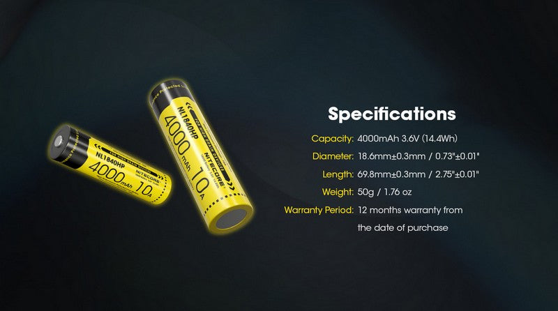 batterie Nitecore 18650 NL1840HP 4000mAh 01 11