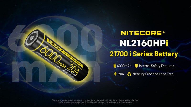 batterie Nitecore NL2160HPi 6000mAh 20A 1